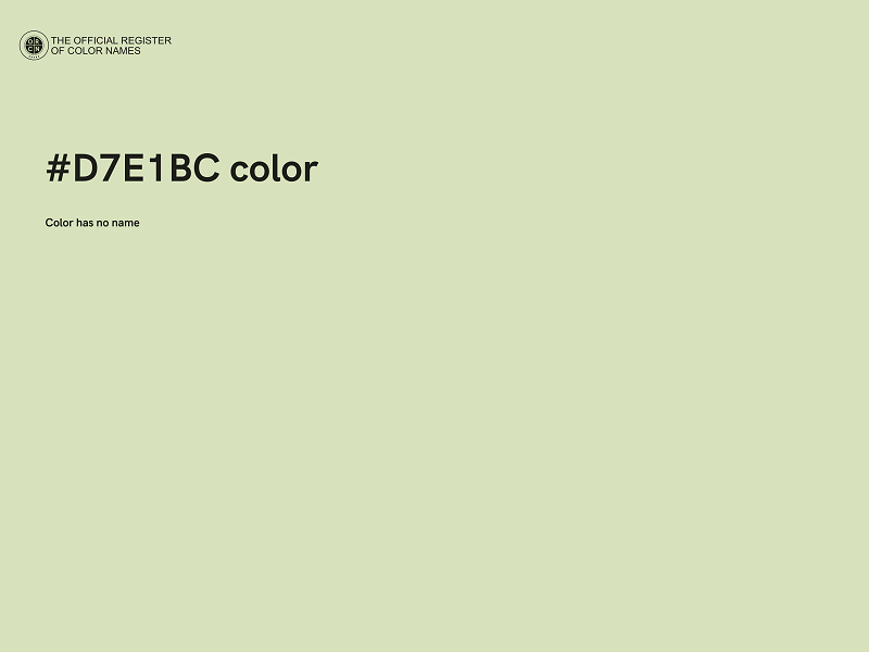 #D7E1BC color image