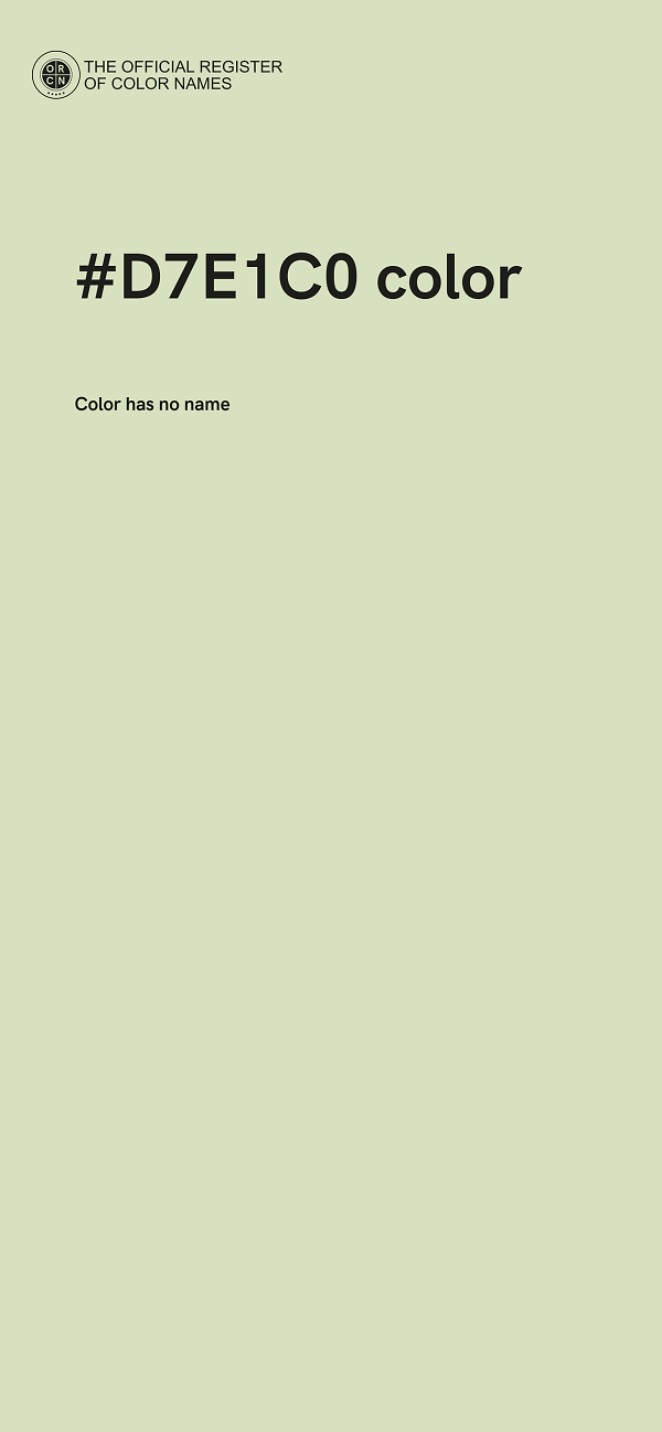 #D7E1C0 color image