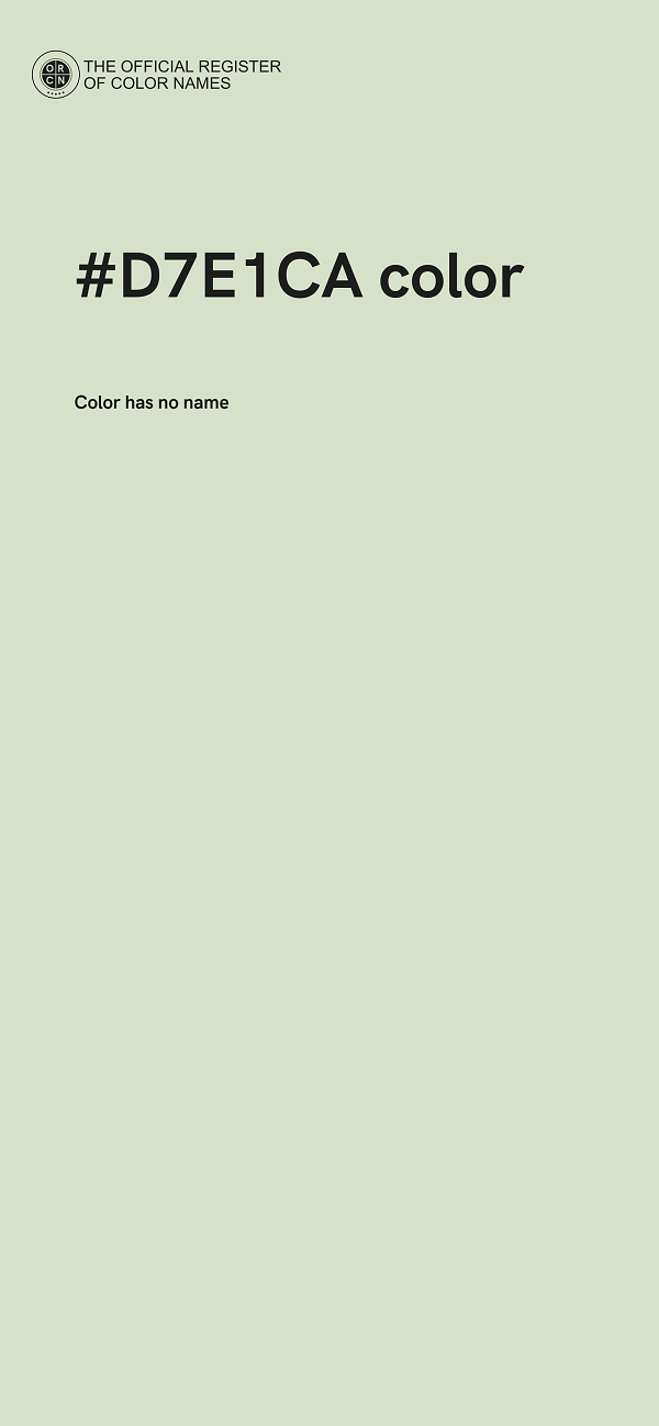 #D7E1CA color image