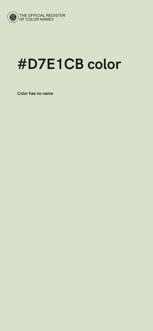 #D7E1CB color image