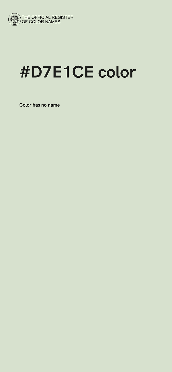 #D7E1CE color image