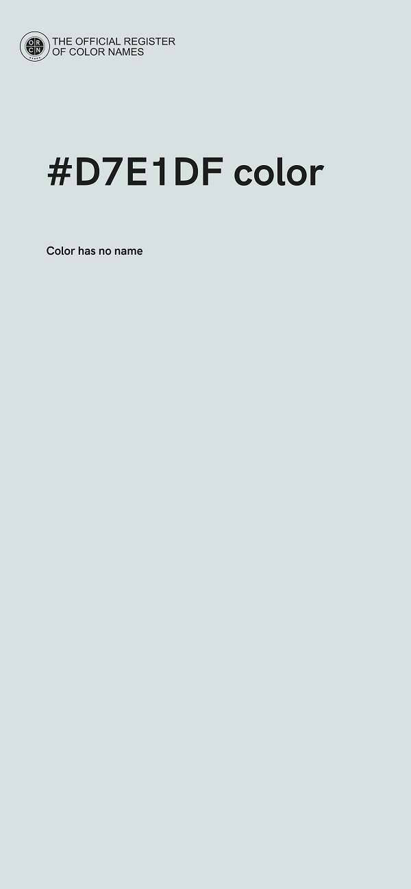 #D7E1DF color image