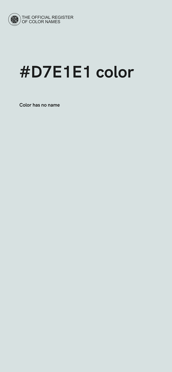 #D7E1E1 color image
