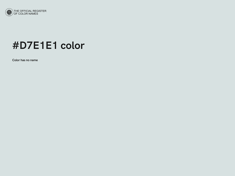 #D7E1E1 color image