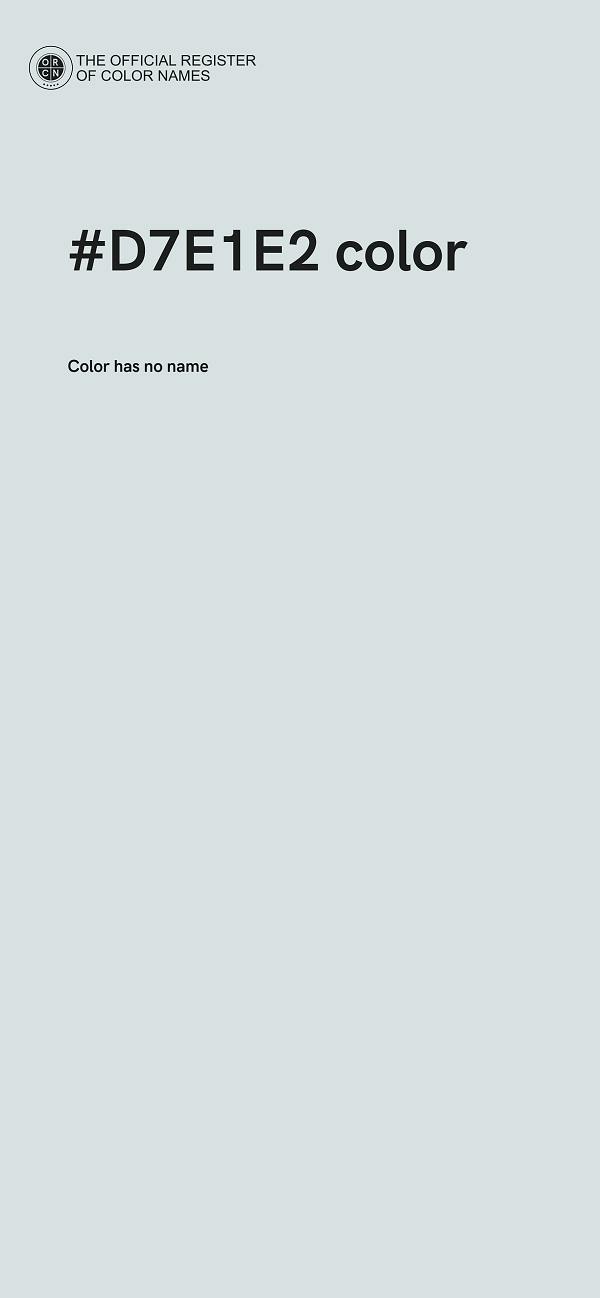 #D7E1E2 color image