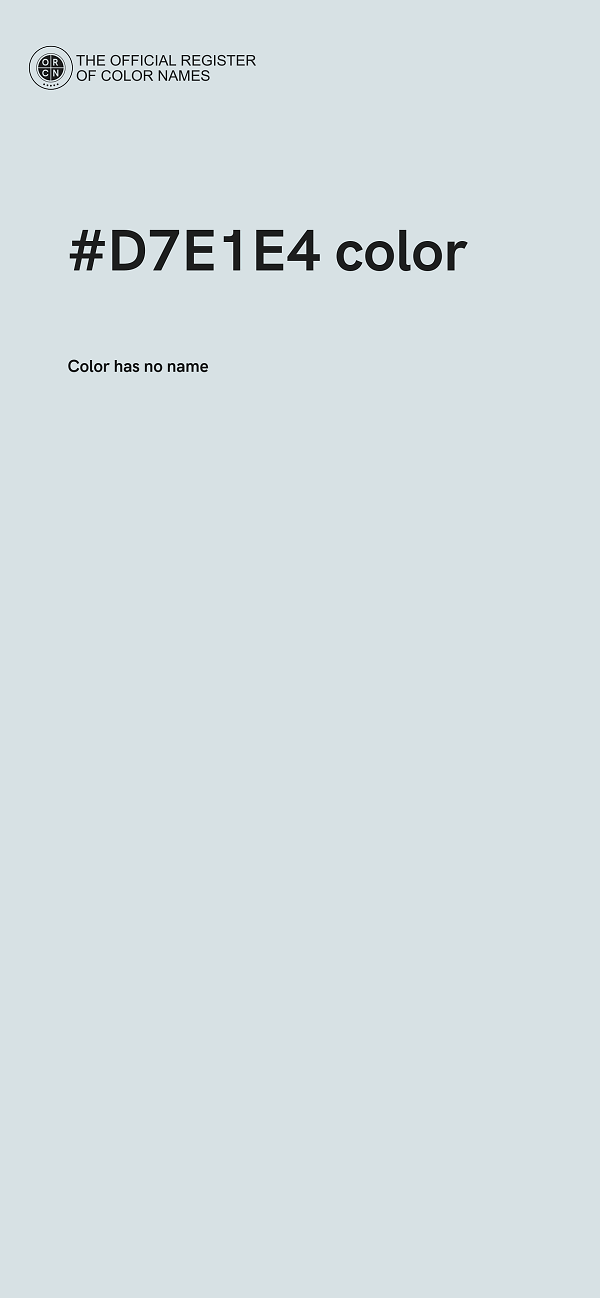 #D7E1E4 color image