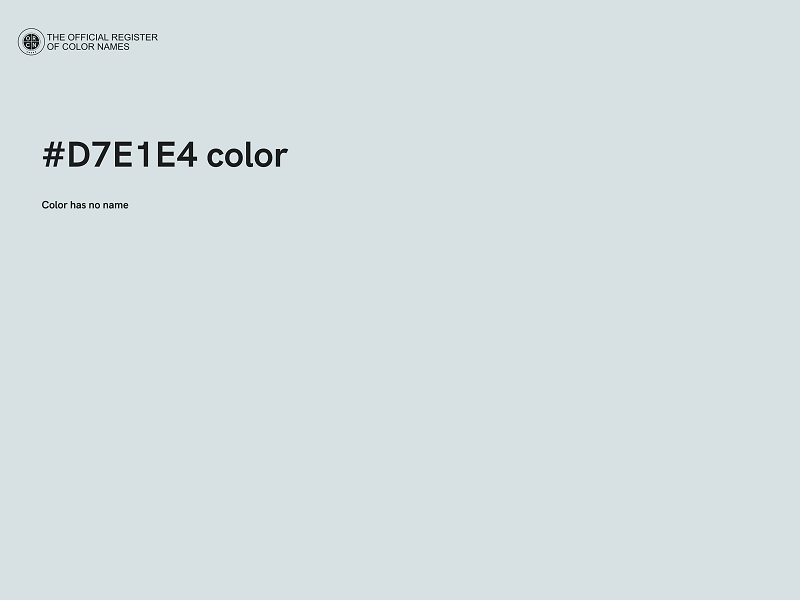 #D7E1E4 color image