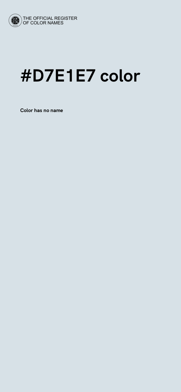 #D7E1E7 color image