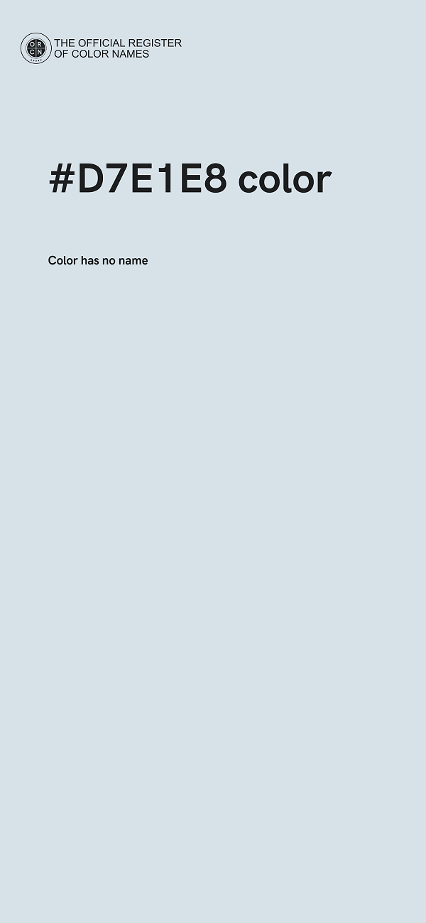 #D7E1E8 color image