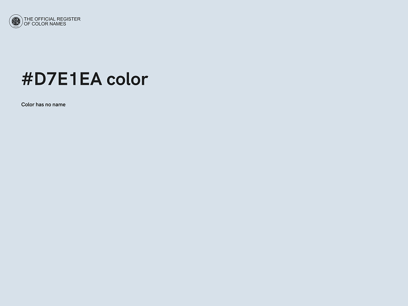 #D7E1EA color image