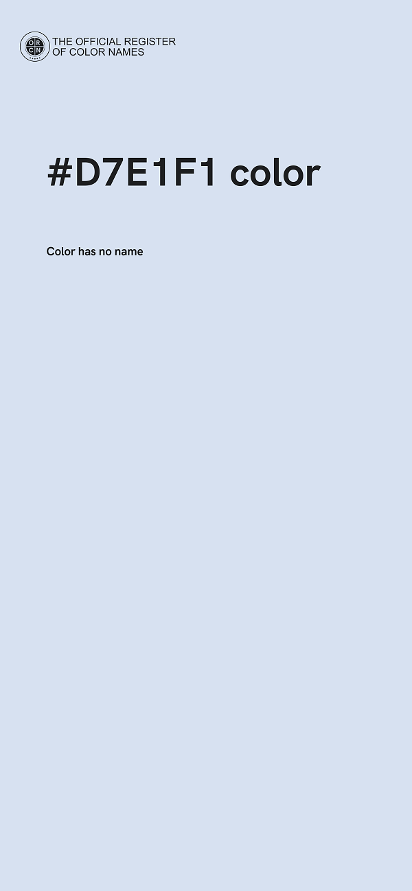 #D7E1F1 color image