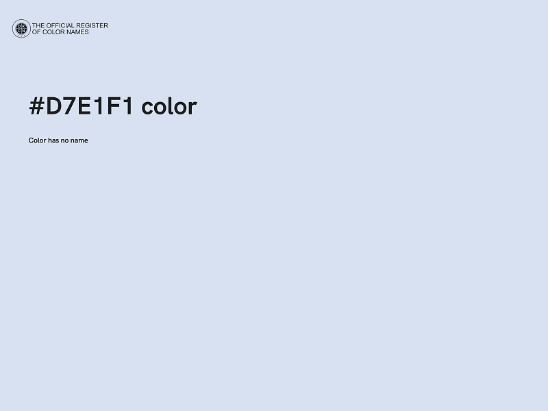 #D7E1F1 color image