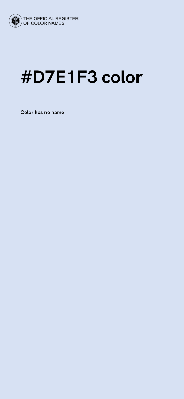 #D7E1F3 color image