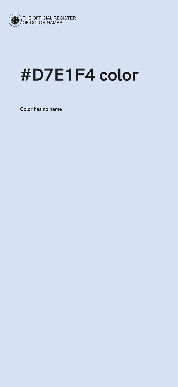 #D7E1F4 color image