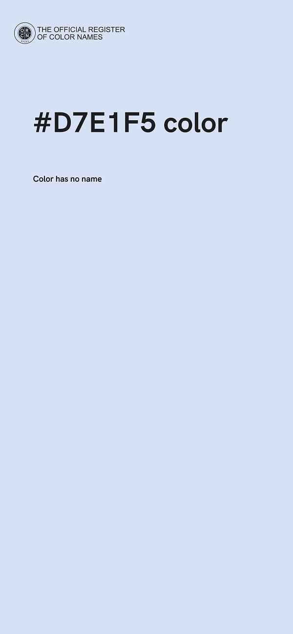 #D7E1F5 color image