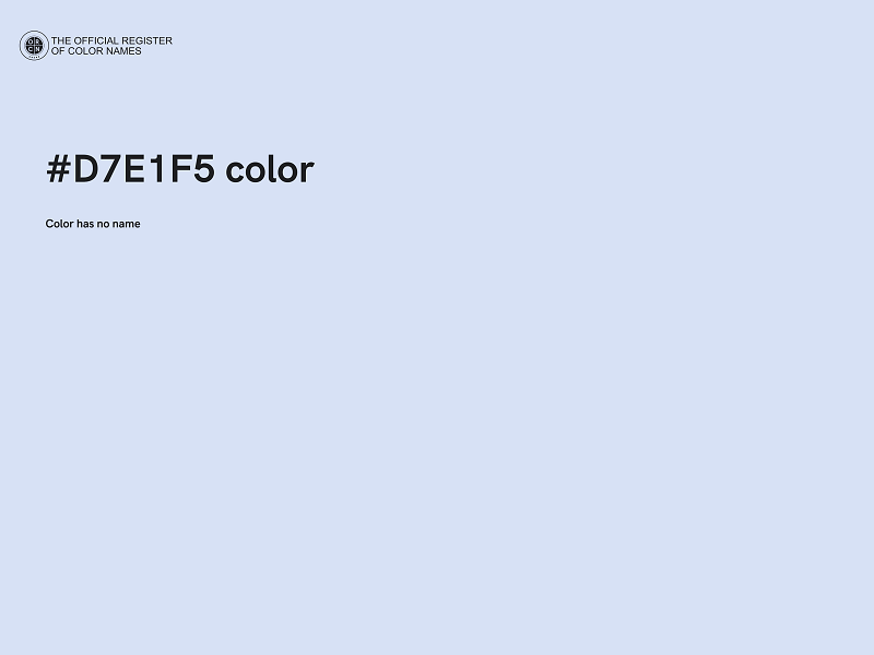 #D7E1F5 color image