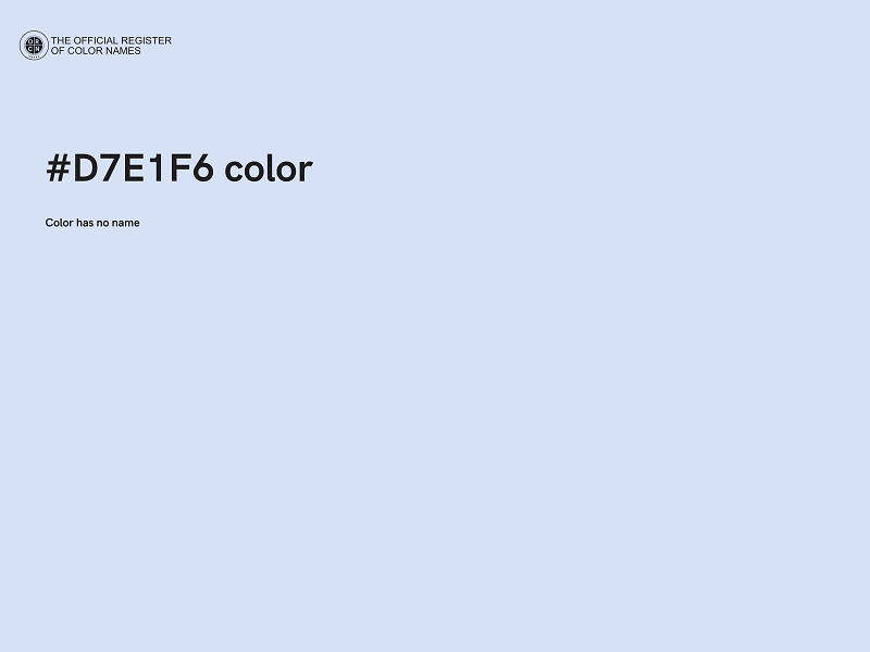 #D7E1F6 color image