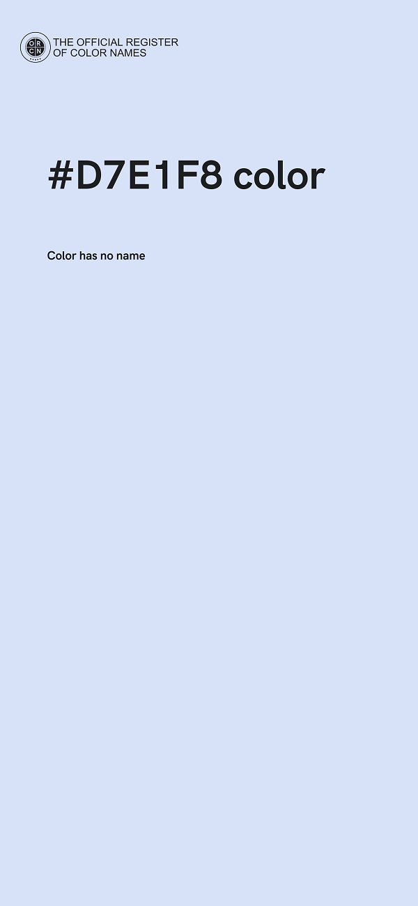 #D7E1F8 color image