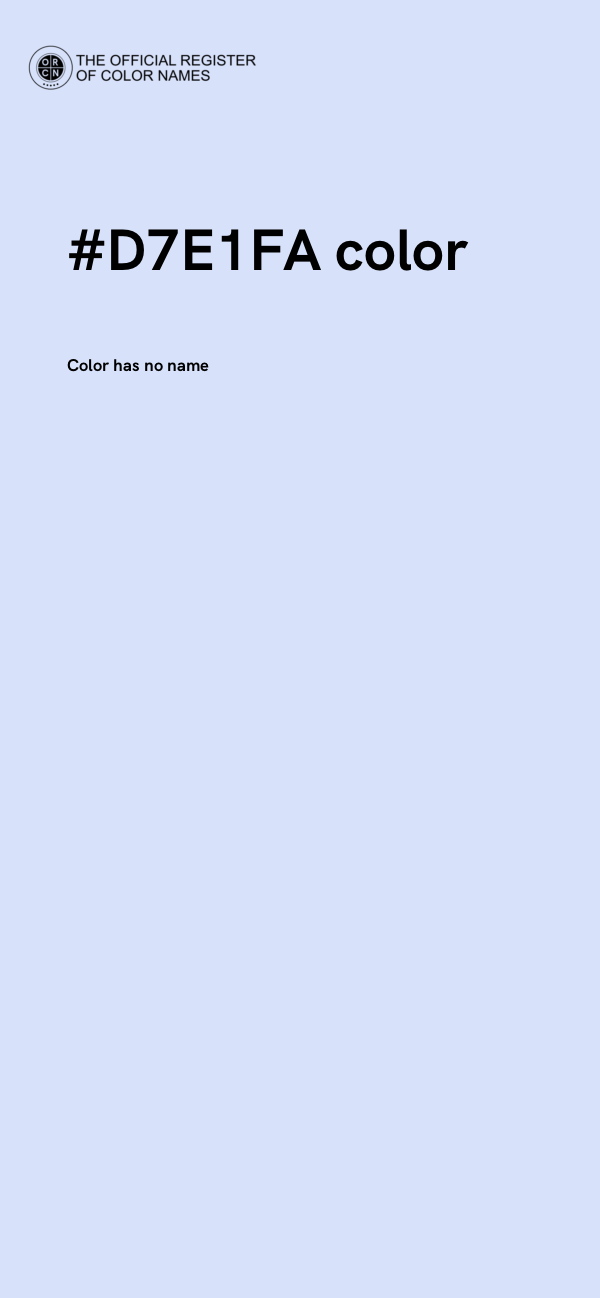 #D7E1FA color image