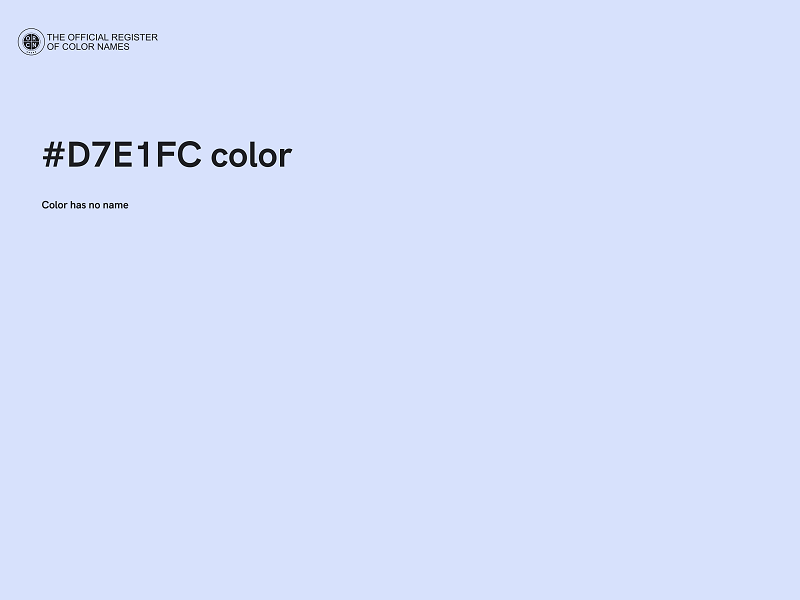 #D7E1FC color image