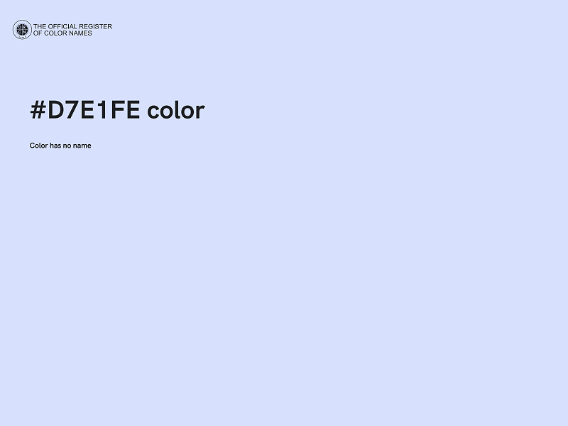 #D7E1FE color image