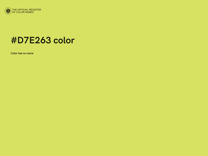 #D7E263 color image