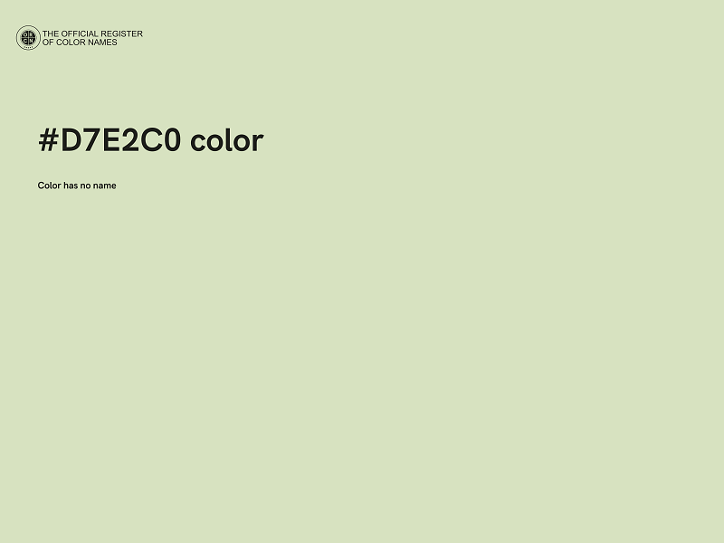 #D7E2C0 color image