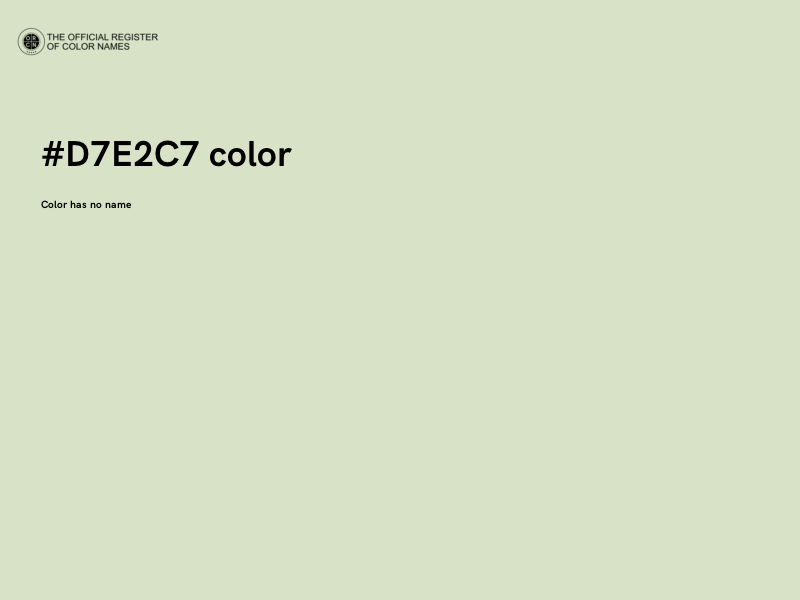 #D7E2C7 color image