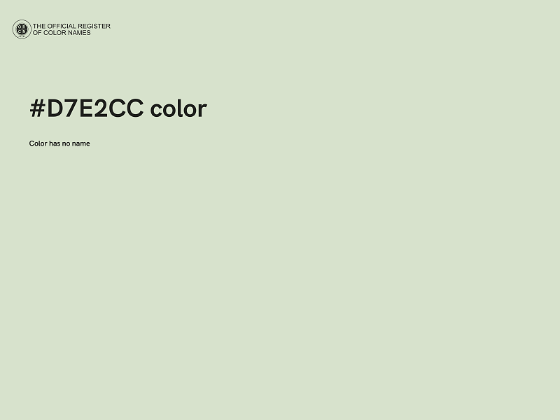 #D7E2CC color image