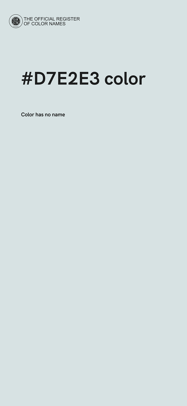 #D7E2E3 color image