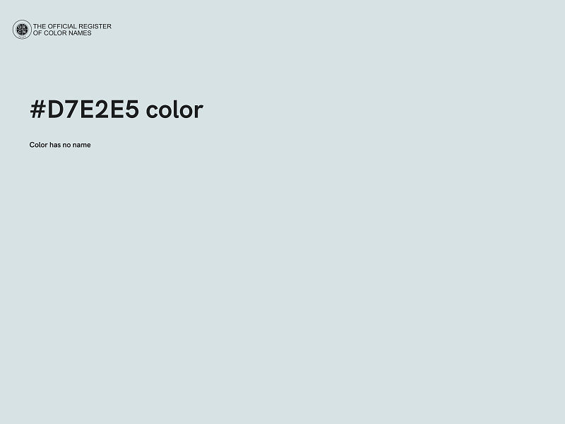 #D7E2E5 color image