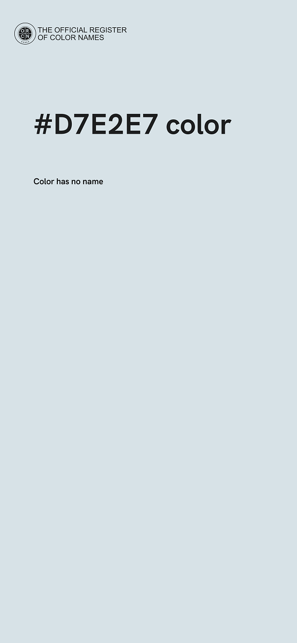 #D7E2E7 color image