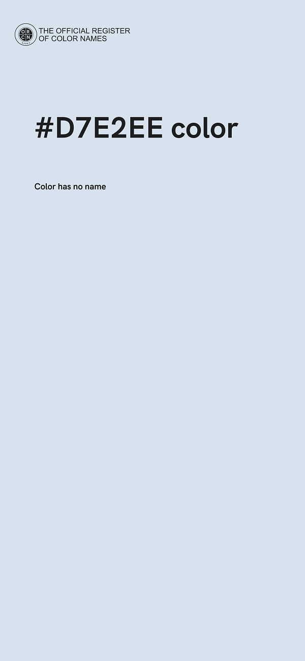 #D7E2EE color image