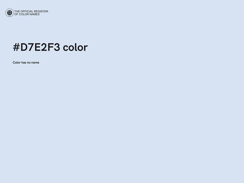 #D7E2F3 color image