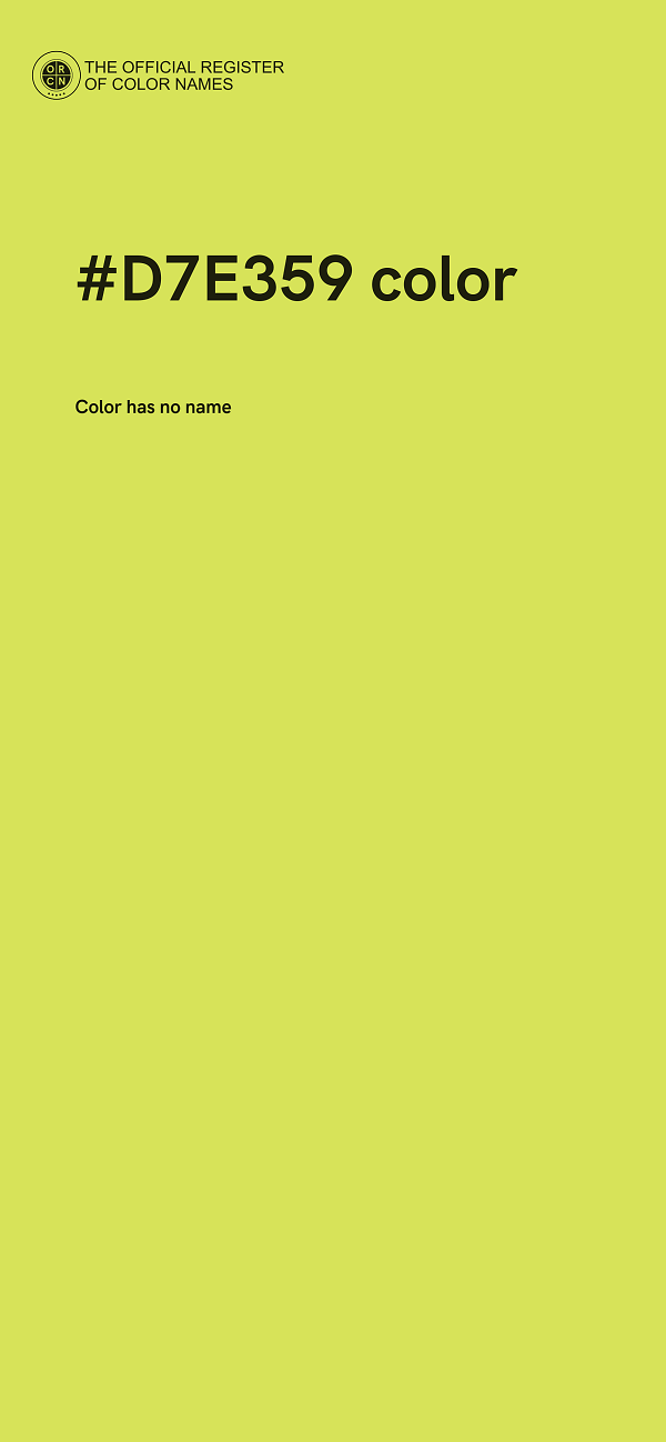 #D7E359 color image