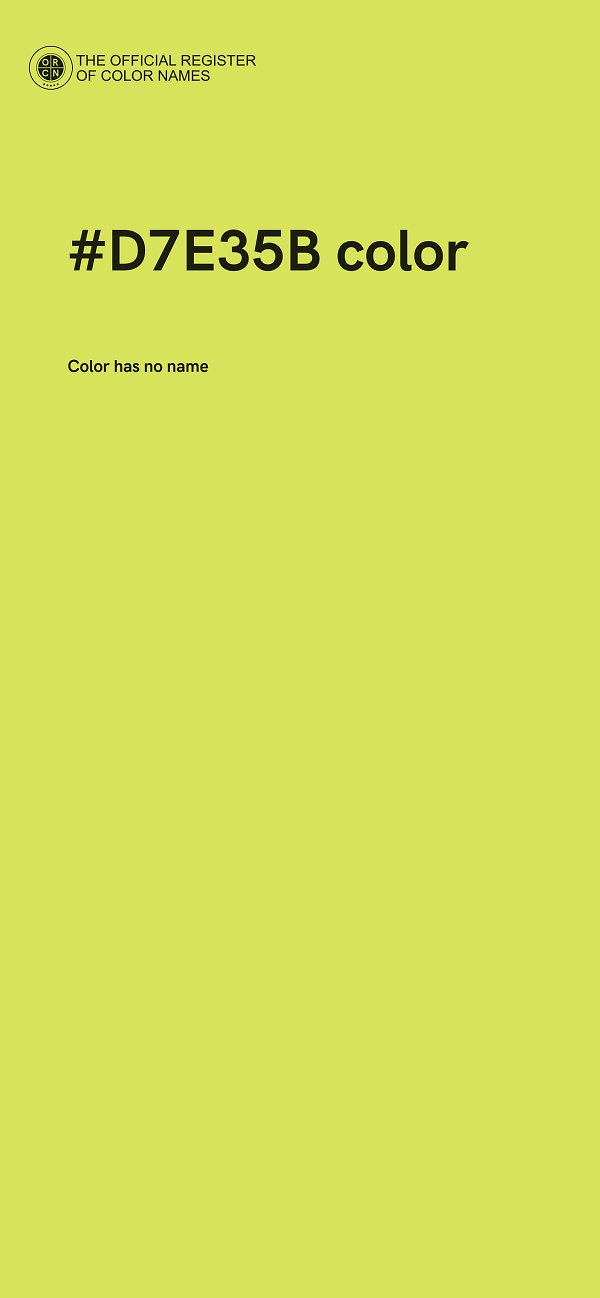 #D7E35B color image