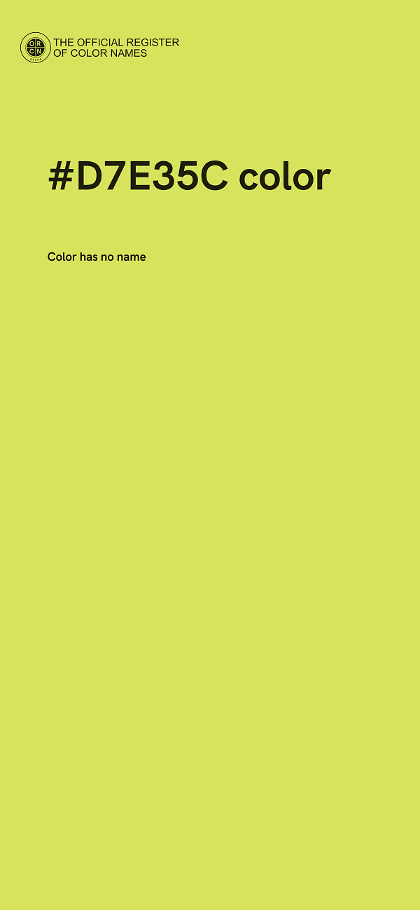 #D7E35C color image