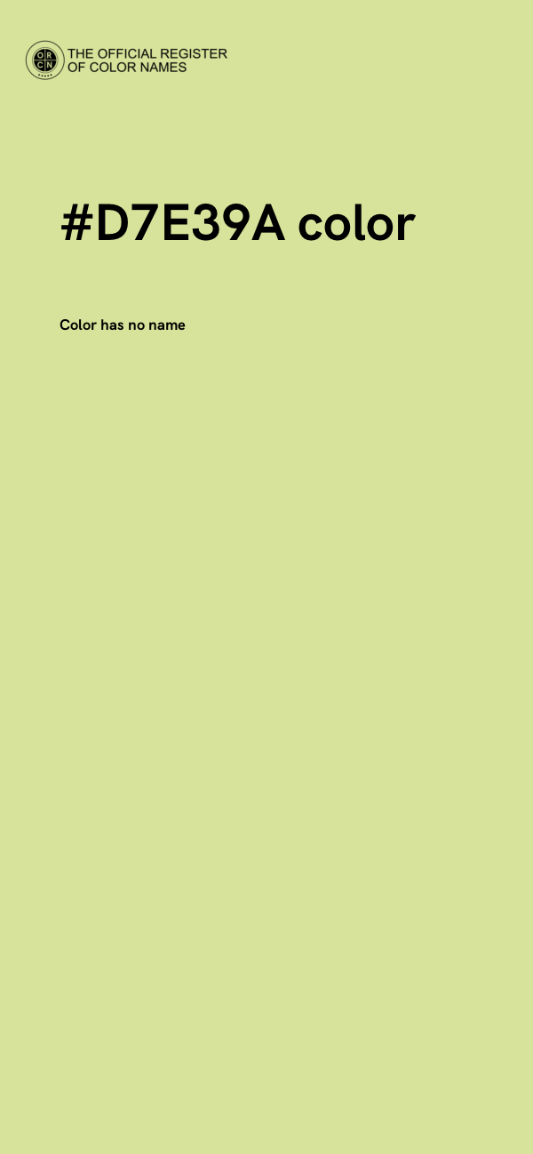 #D7E39A color image