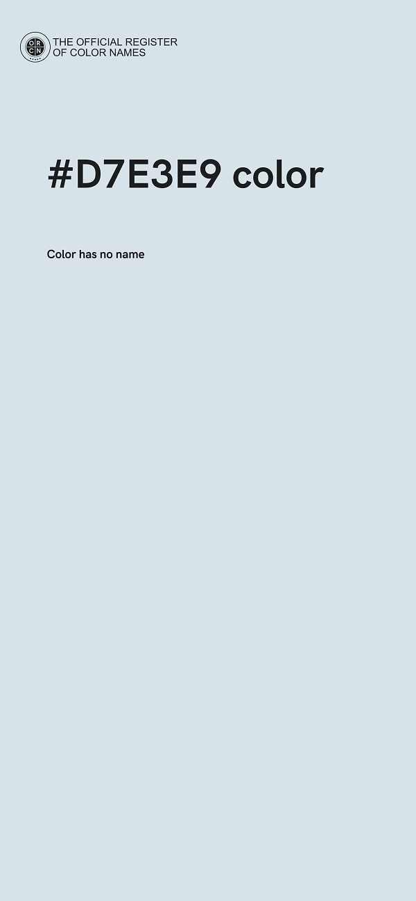 #D7E3E9 color image