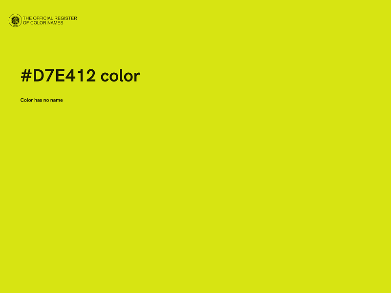 #D7E412 color image