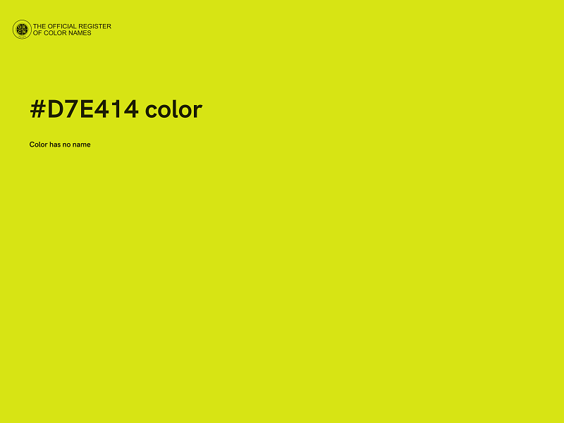 #D7E414 color image