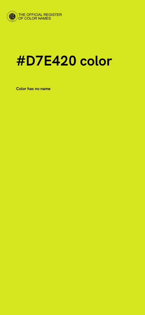 #D7E420 color image