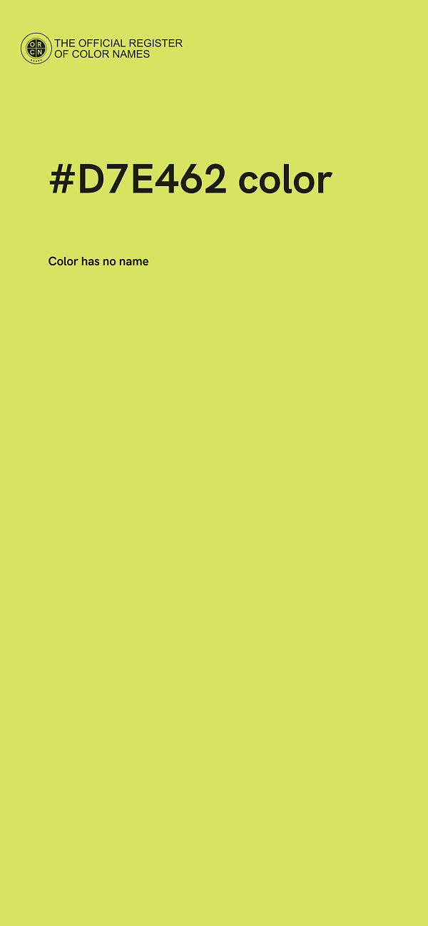 #D7E462 color image
