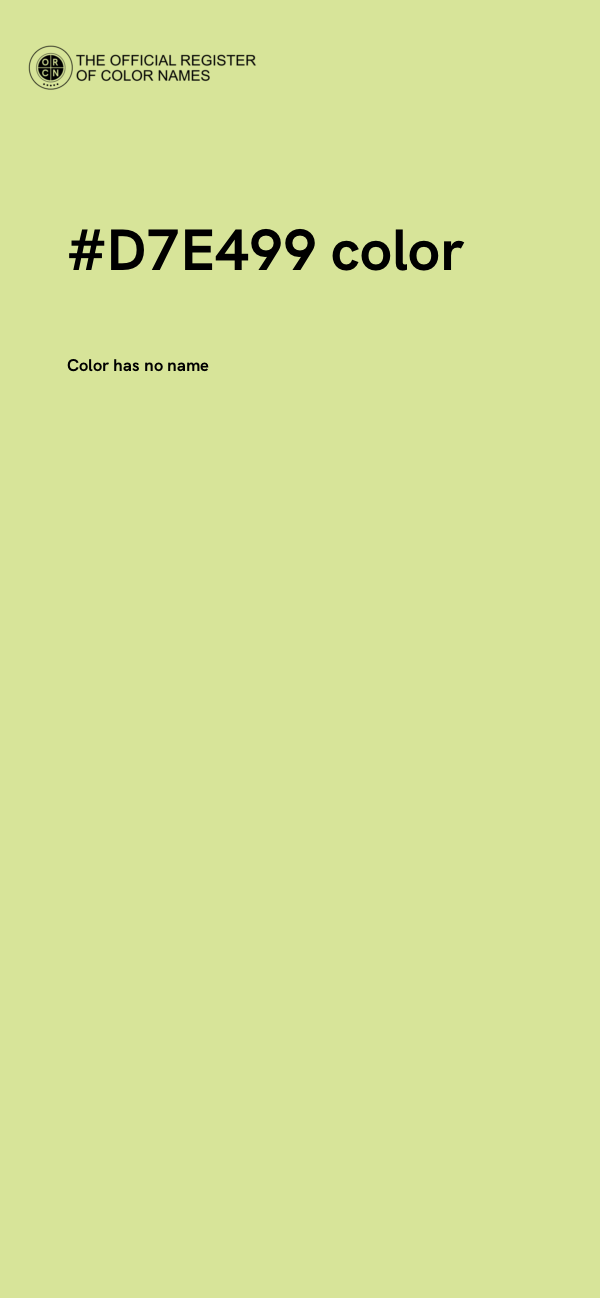 #D7E499 color image