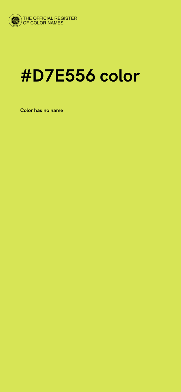 #D7E556 color image