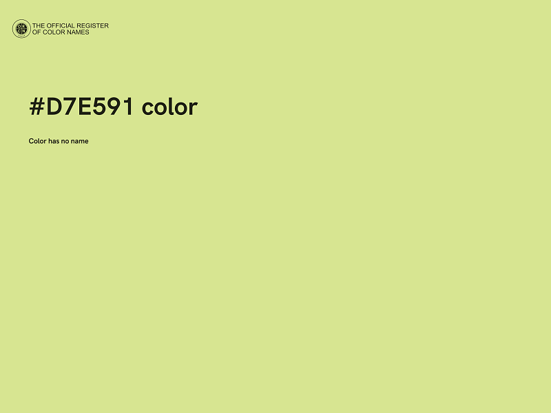 #D7E591 color image