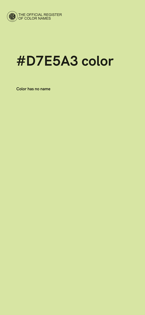 #D7E5A3 color image
