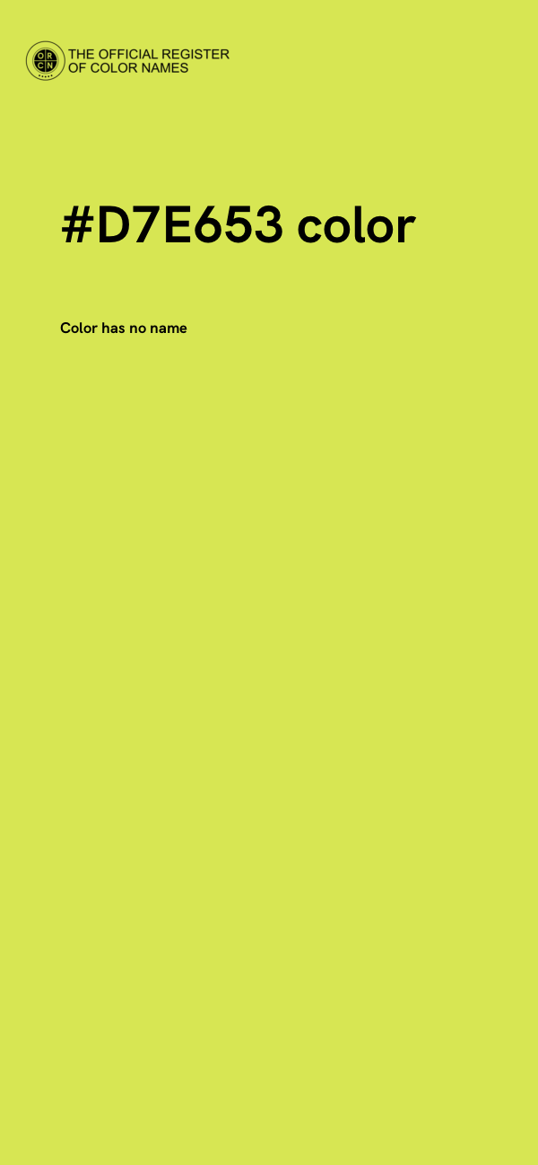 #D7E653 color image