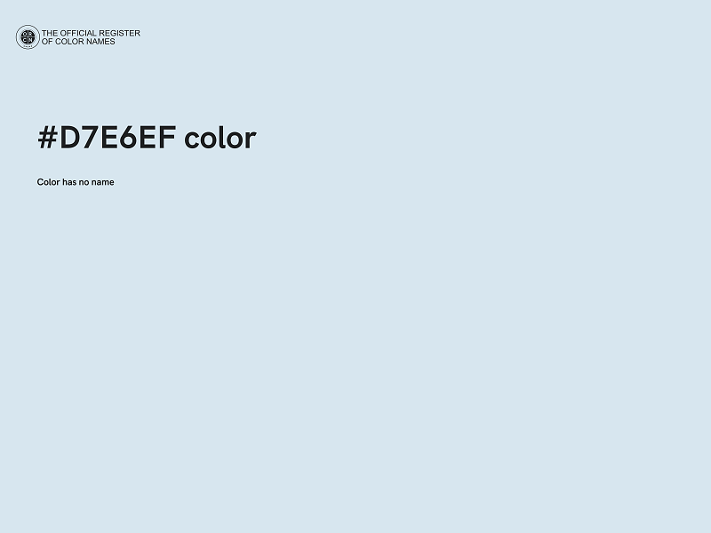 #D7E6EF color image