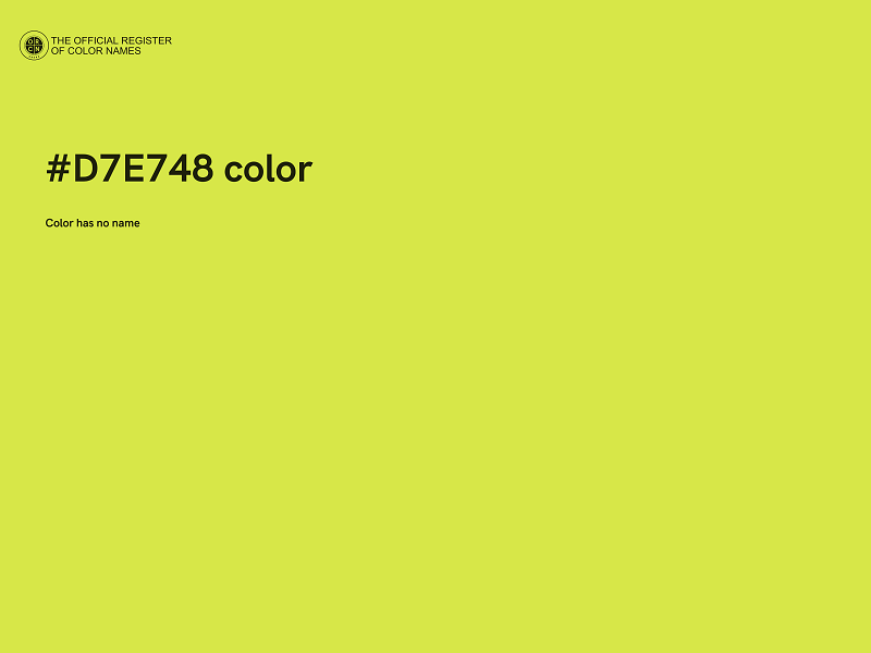 #D7E748 color image